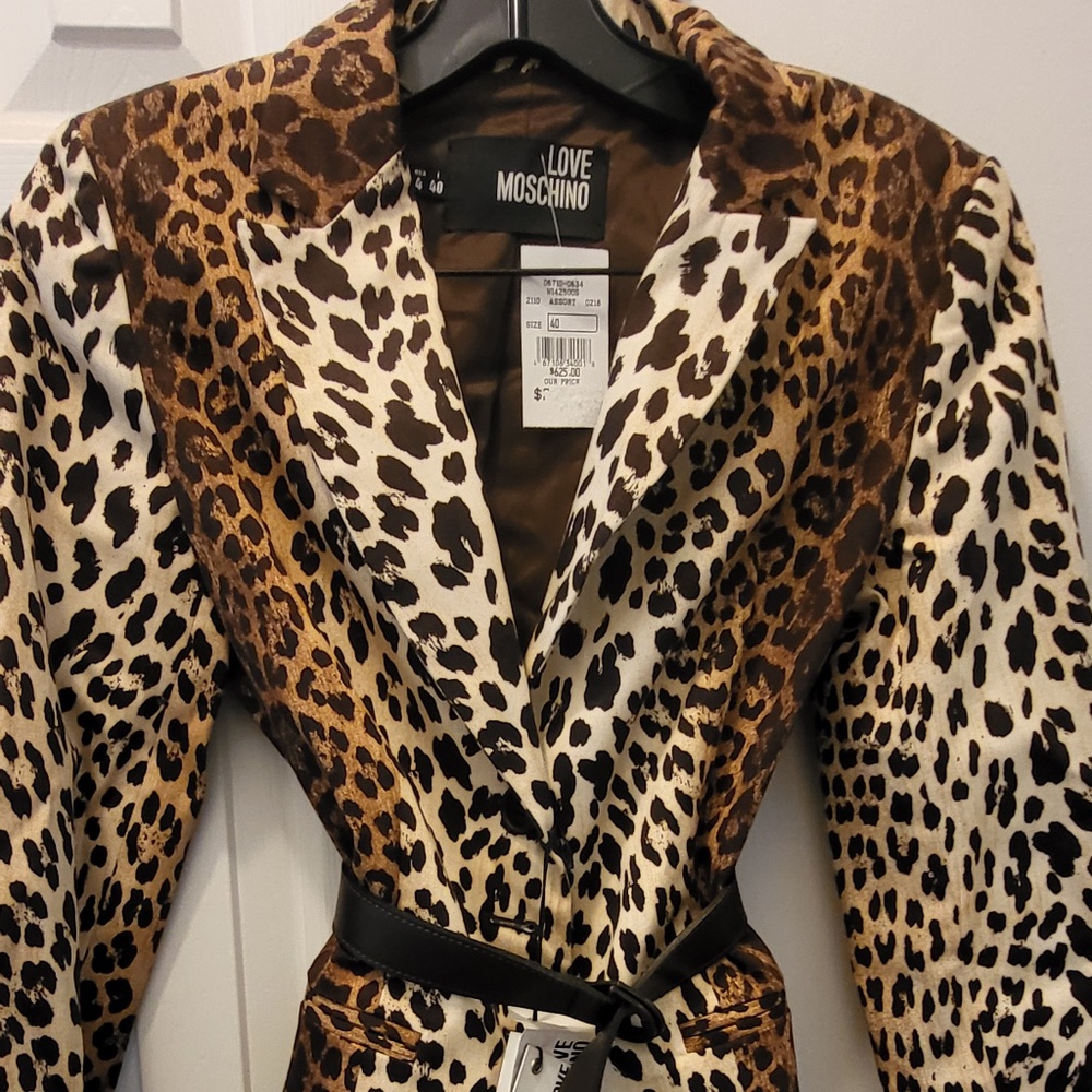 Love Moschino leopard print blazer